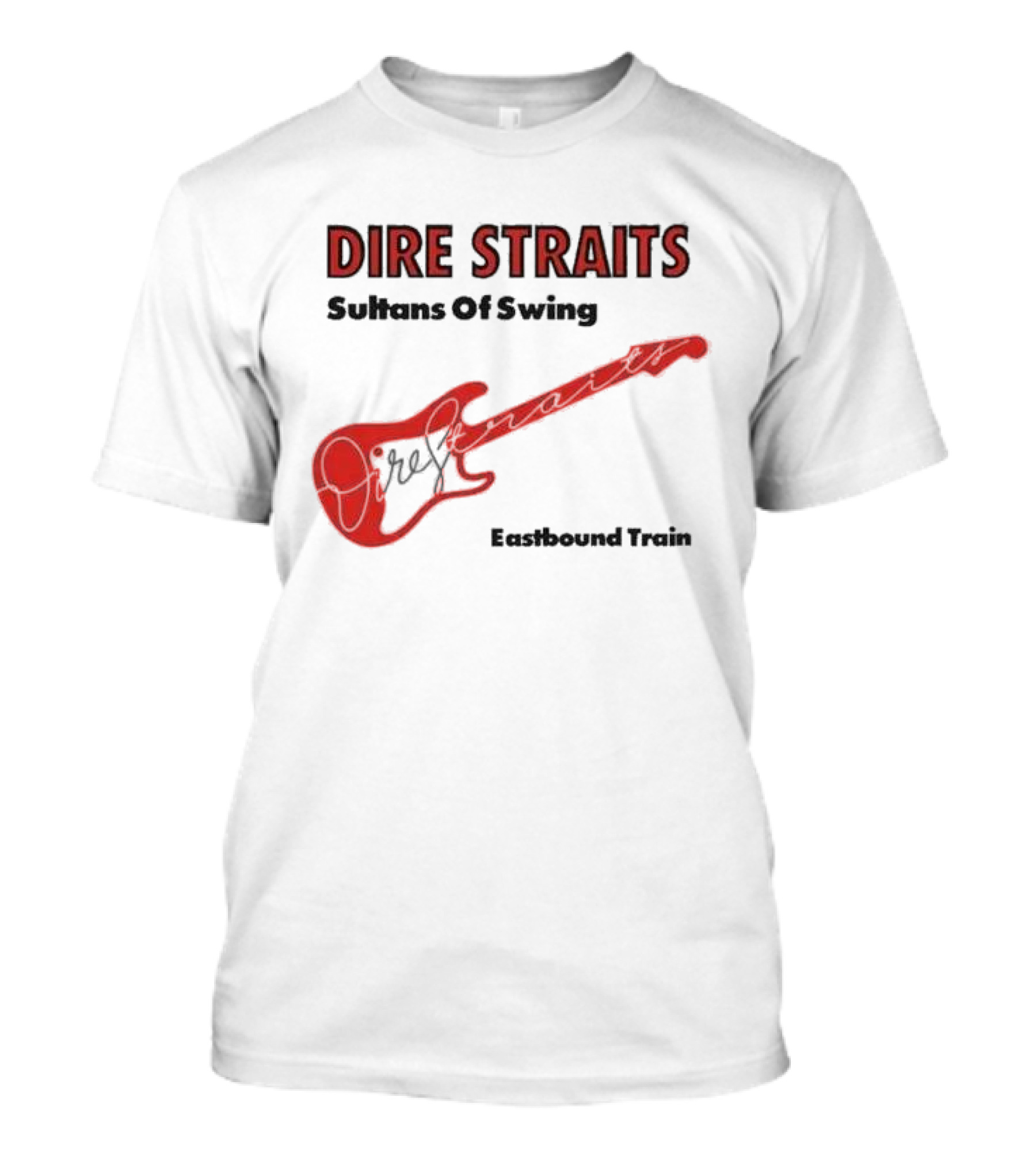 DIRE STRAITS Sultans Of Swing Eastbound Train Vintage Guitar T-Shirt