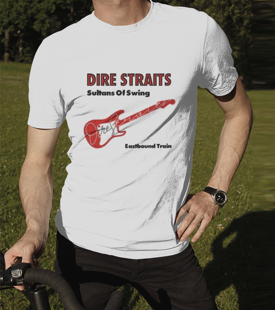DIRE STRAITS Sultans Of Swing Eastbound Train Vintage Guitar T-Shirt
