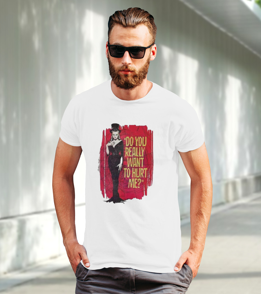Do You Really Want To Hurt Me Red Background Goth T-Shirt