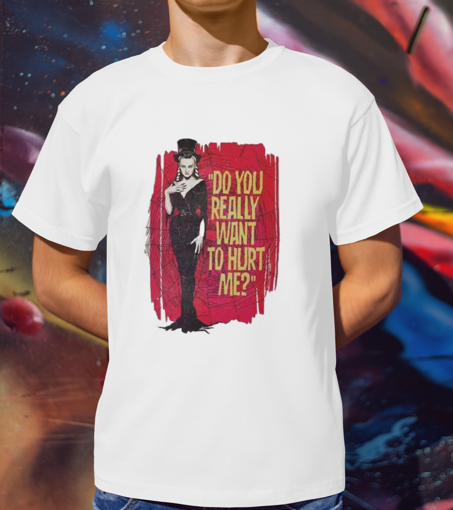 Do You Really Want To Hurt Me Red Background Goth T-Shirt