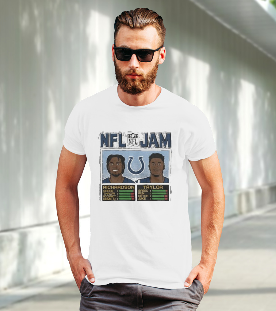 NFL Jam Colts Richardson Taylor Speed Throw Run Catch Juke Game IQ T-Shirt