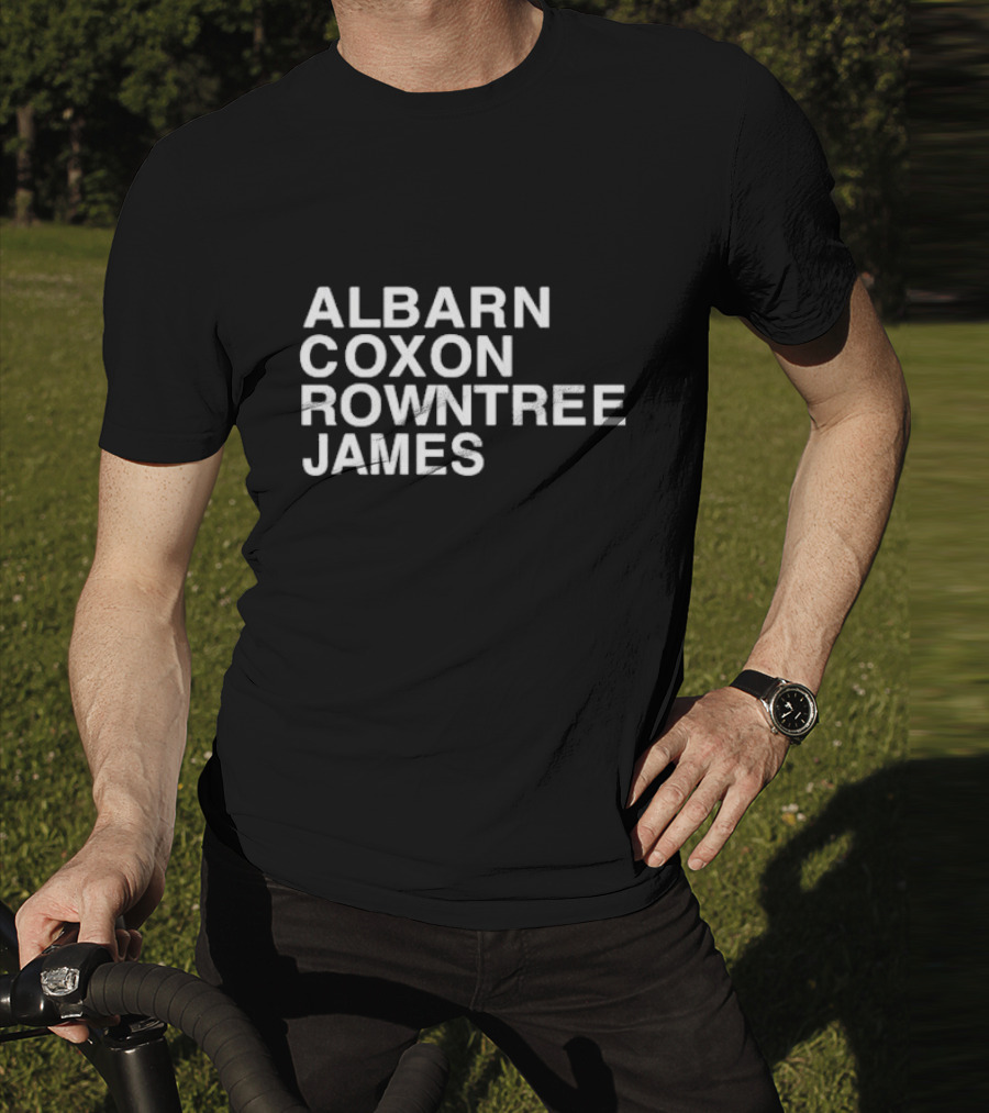 Albarn Coxon Rowntree James Blur Band Members Recognition T-Shirt