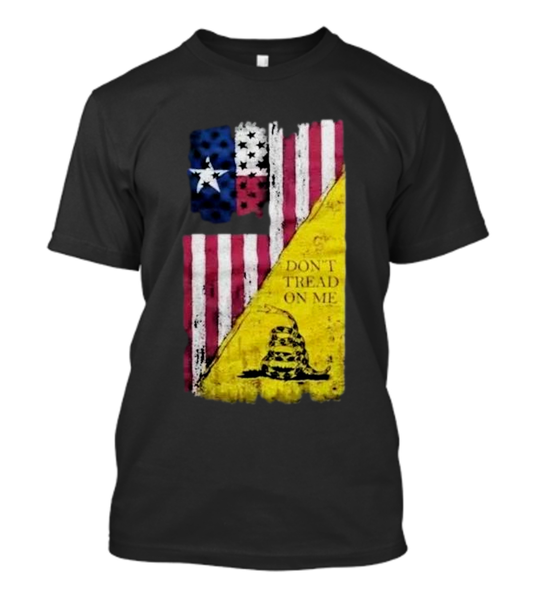 Don’t Tread On Me American Flag Gadsden Snake Vintage T-Shirt