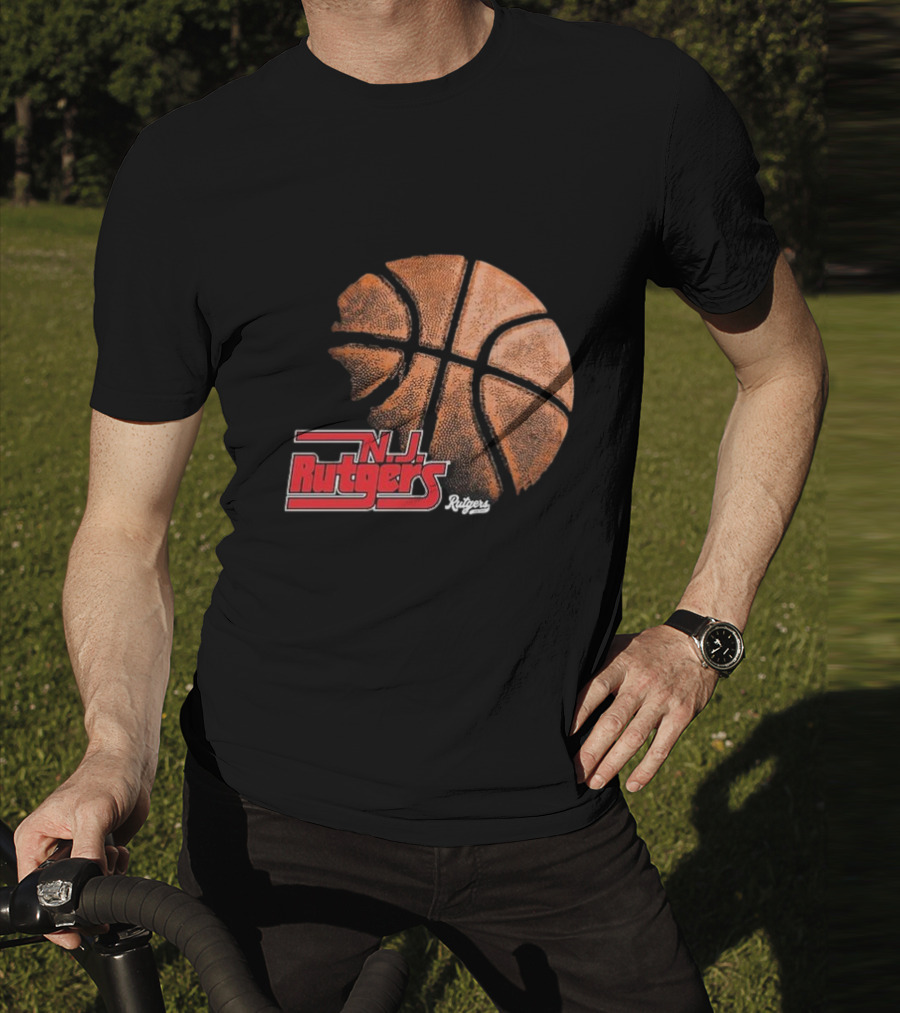 Rutgers Scarlet Knights NJ Basketball Retro T-Shirt
