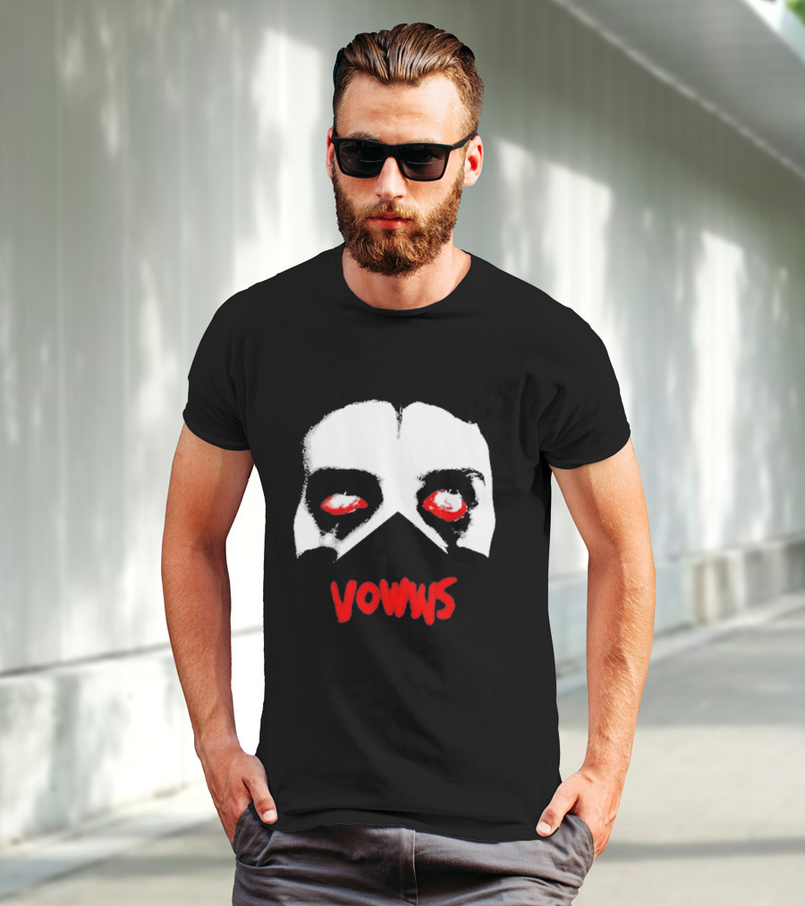 Vowws Hollow Face Red Eyes T-Shirt