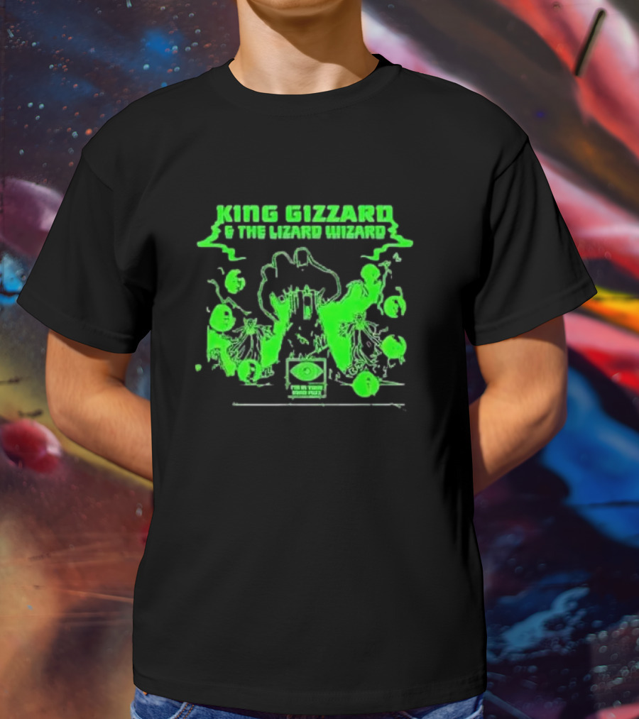 King Gizzard And The Lizard Wizard I'm In Your Mind Fuzz Green Psychedelic T-Shirt