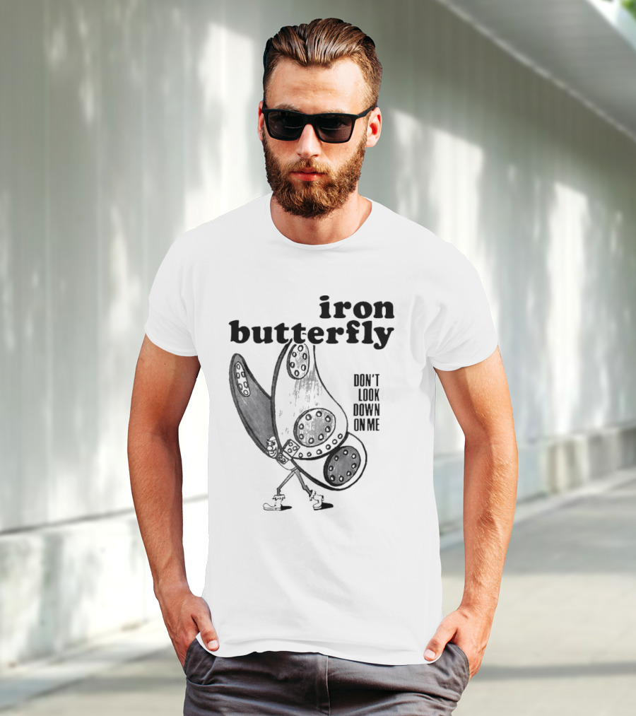 Iron Butterfly Don't Look Down On Me Walking Figure T-Shirt