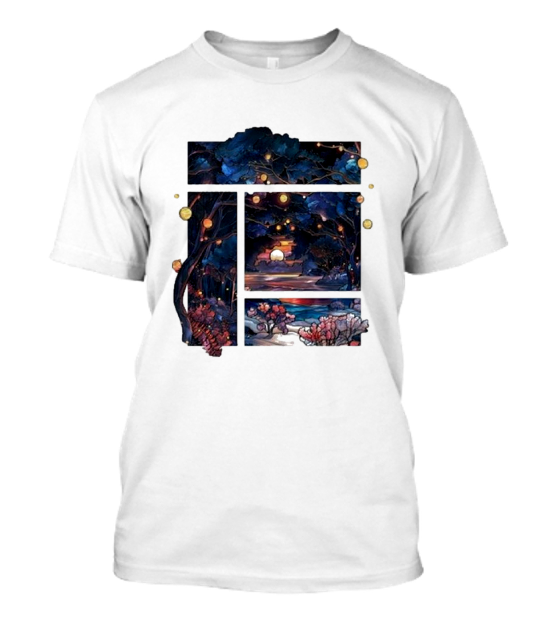 Zedd Automatic Yes Enchanted Forest Sunset Night Sky T-Shirt