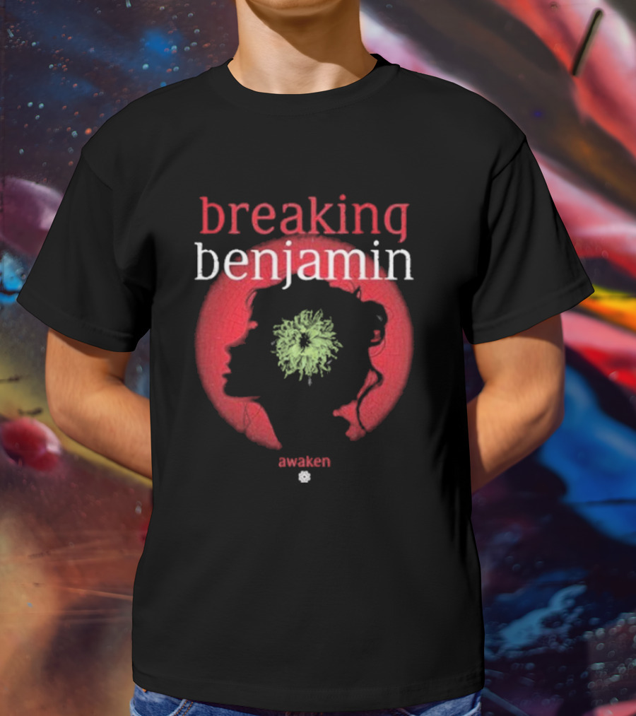 Breaking Benjamin Awaken Silhouette With Floral T-Shirt