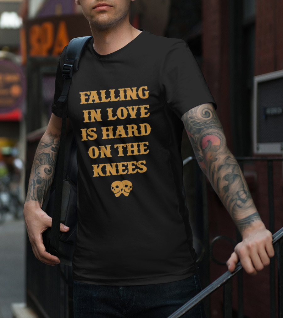 Falling In Love Is Hard On The Knees Aerosmith Skulls T-Shirt