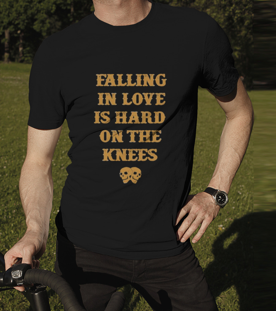 Falling In Love Is Hard On The Knees Aerosmith Skulls T-Shirt