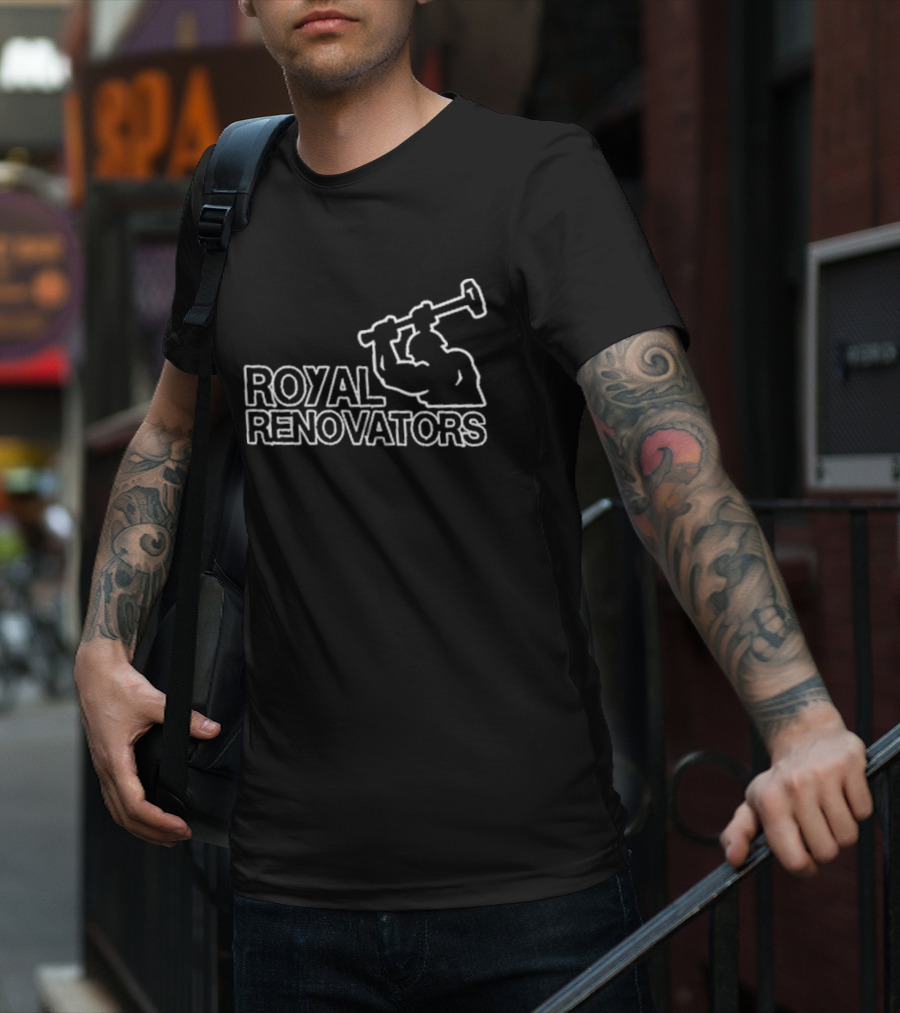 Royal Renovators Scott Cramer Construction Worker With Hammer T-Shirt