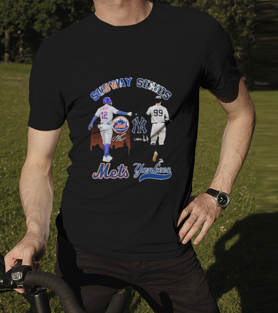 Subway Series Mets Yankees Lindor Judge T-Shirt