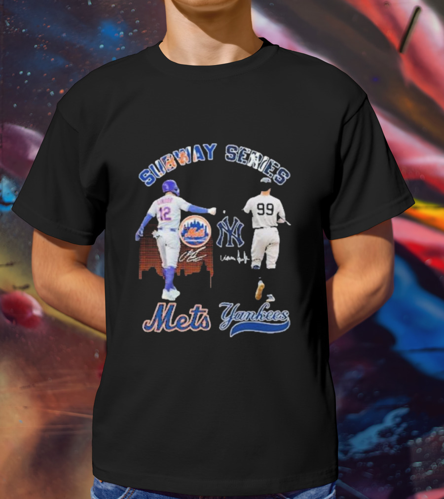 Subway Series Mets Yankees Lindor Judge T-Shirt