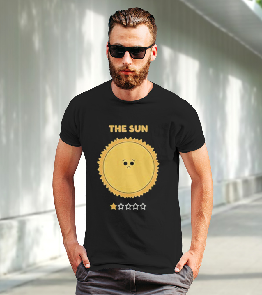 The Sun One Star Rating Sad Face T-Shirt