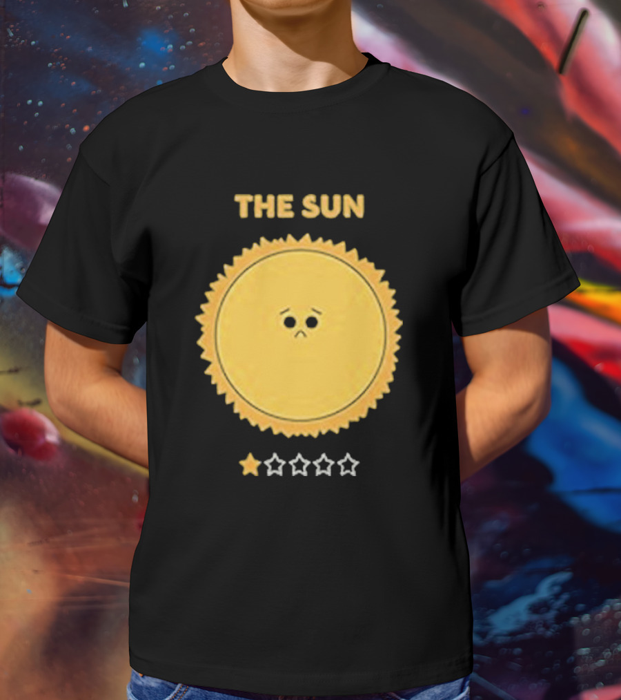 The Sun One Star Rating Sad Face T-Shirt