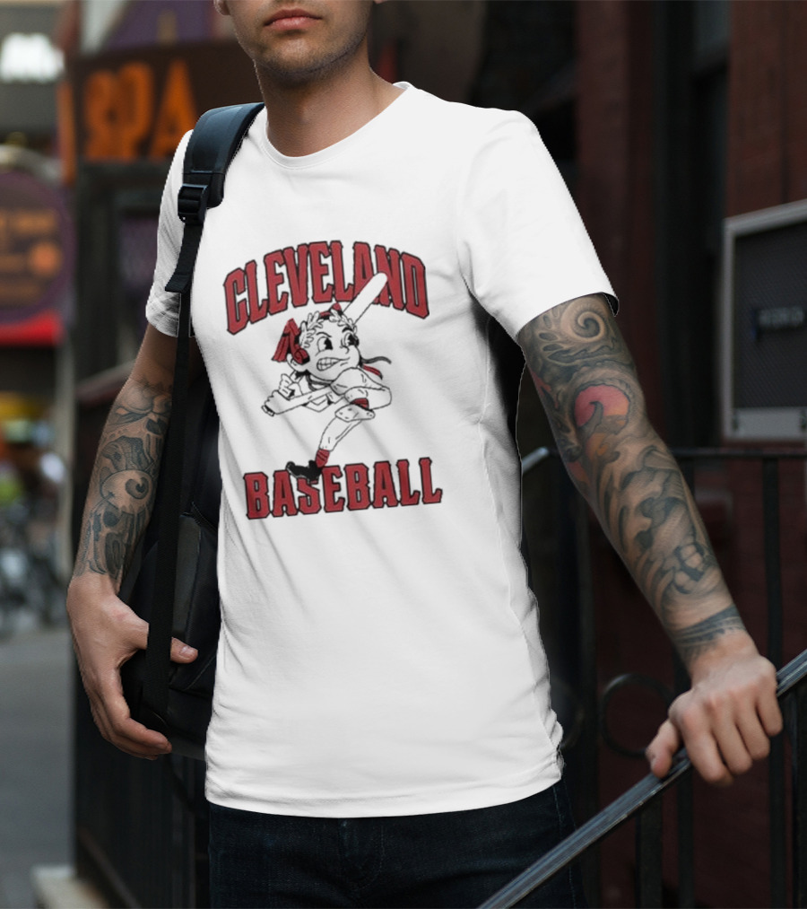 Cleveland Baseball Retro Chief Wahoo Character T-Shirt
