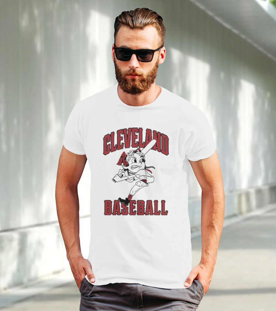 Cleveland Baseball Retro Chief Wahoo Character T-Shirt