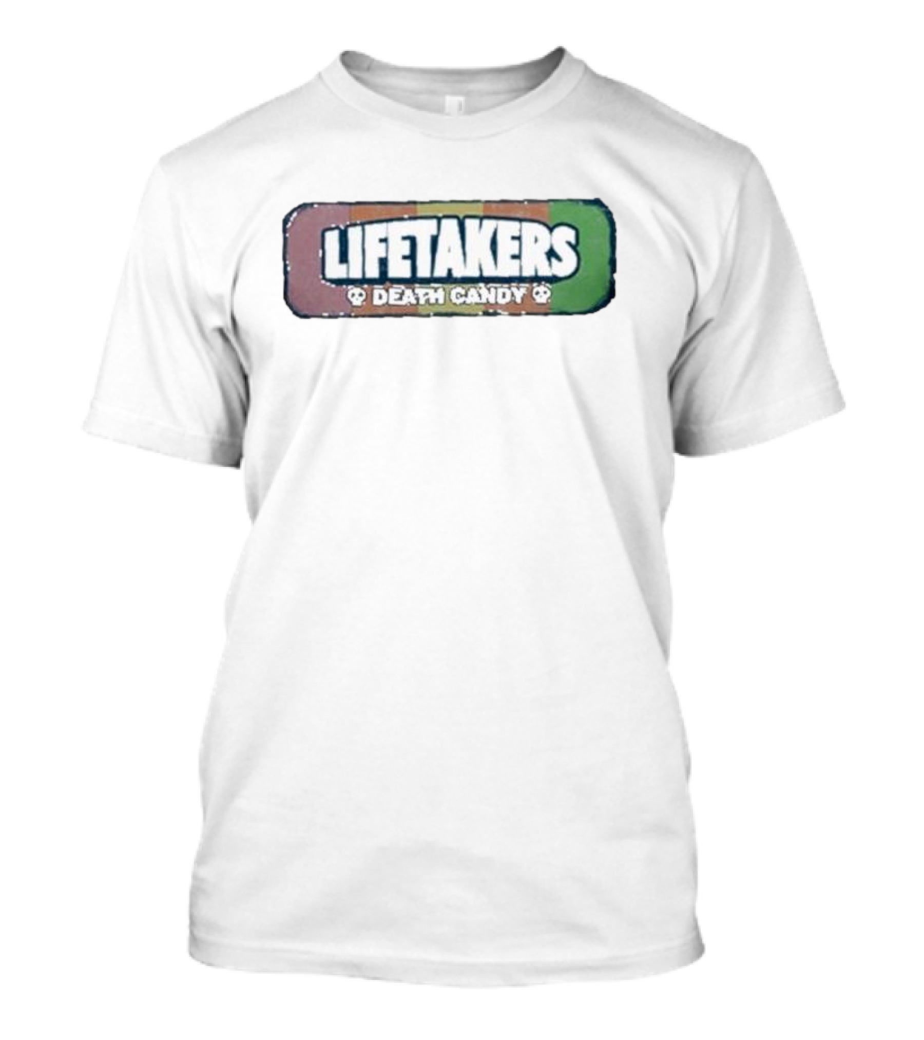 Lifetakers Death Candy Skull Retro Block T-Shirt