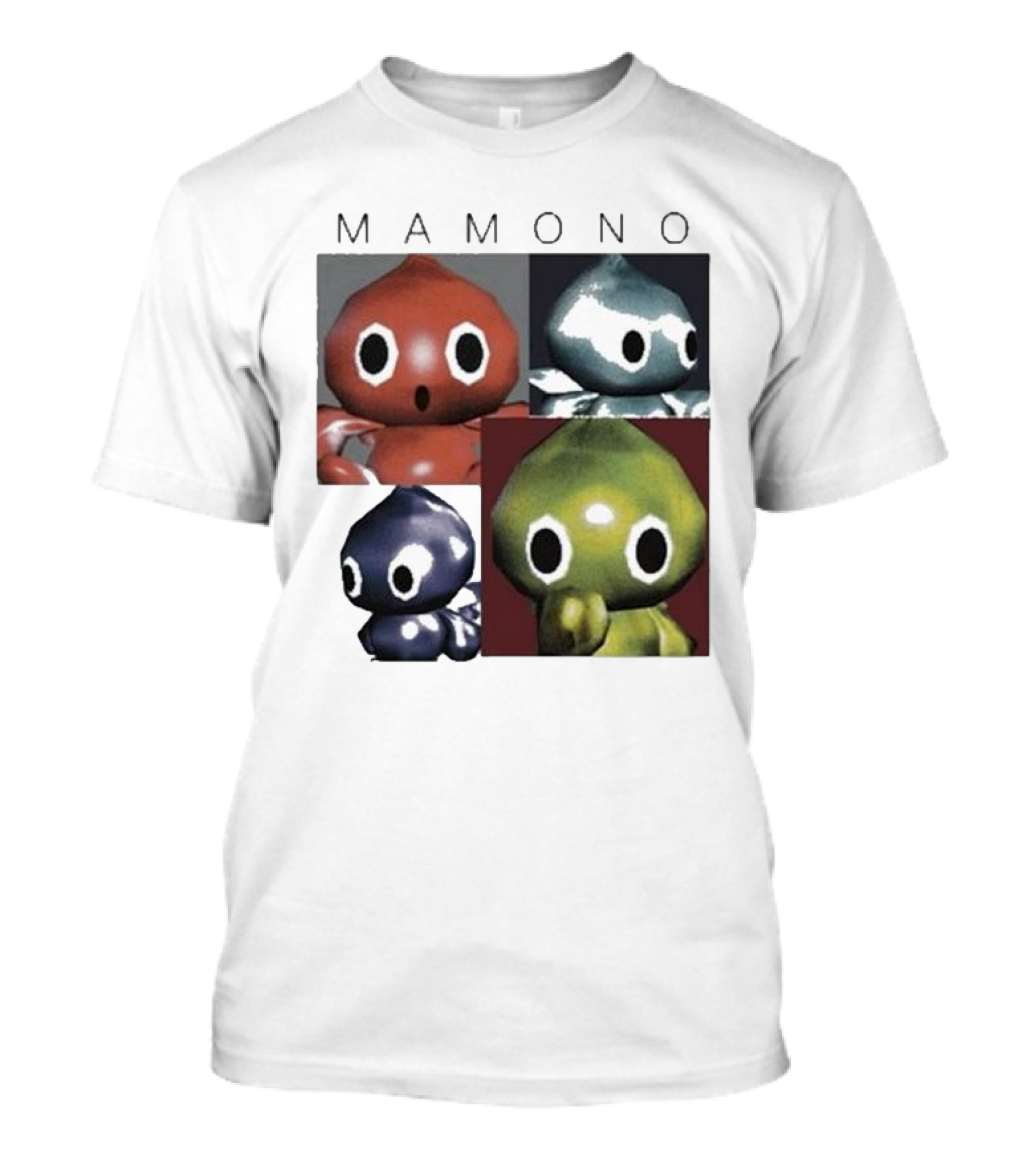 Mamono Ss24 Cute Colorful Creatures Quartet Chowlf T-Shirt