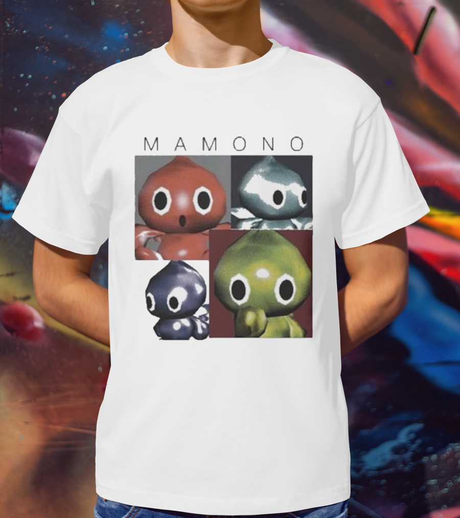 Mamono Ss24 Cute Colorful Creatures Quartet Chowlf T-Shirt