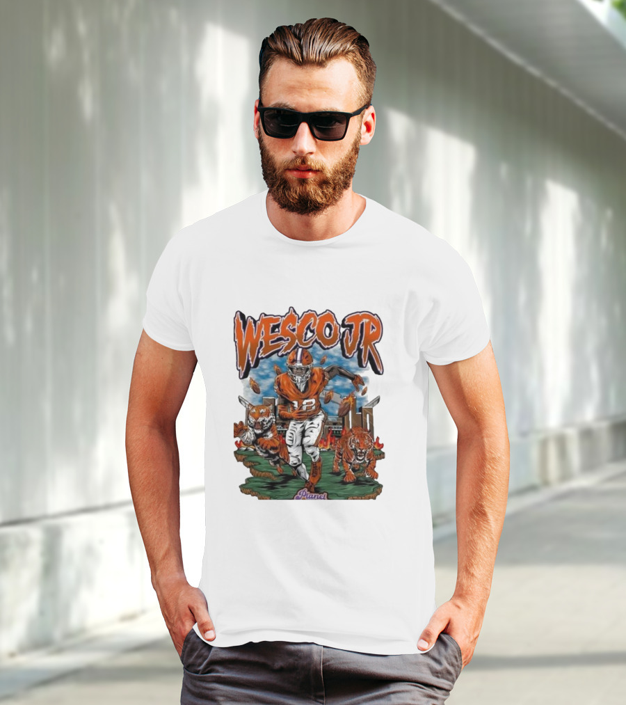 Planet Euphoria Wesco Jr. Football Tigers Stadium Scene T-Shirt