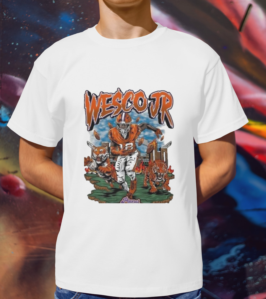 Planet Euphoria Wesco Jr. Football Tigers Stadium Scene T-Shirt
