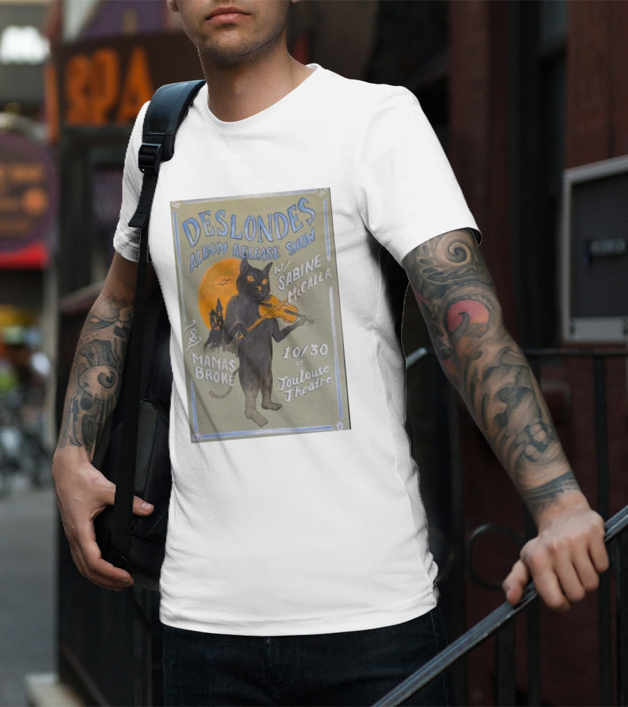 The Deslondes Album Release Show W/ Sabine McCalla Mamas Broke 10/30 At Toulouse Theatre T-Shirt