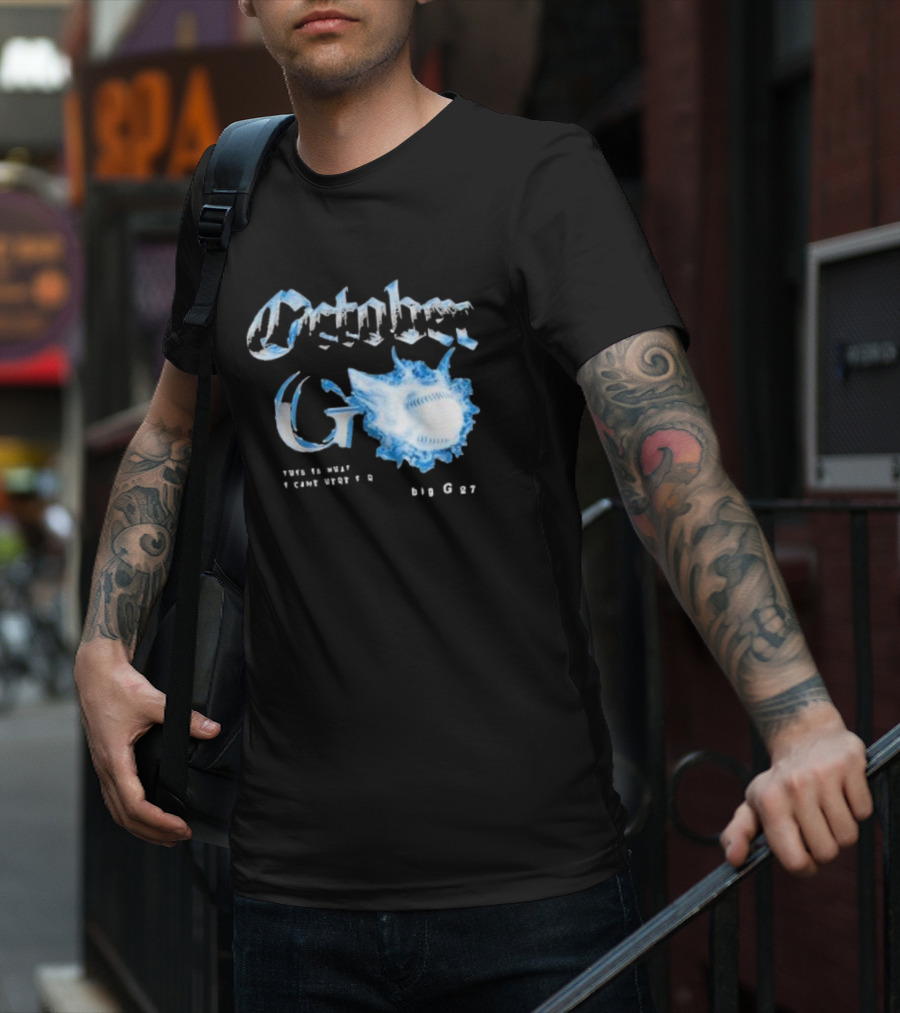 October G Big G27 Jomboy Media Baseball T-Shirt