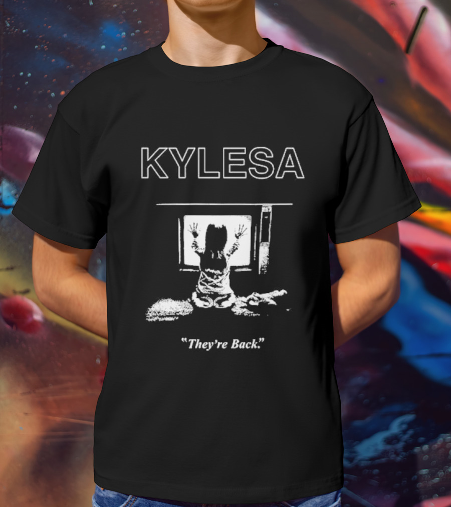 Kylesa They're Back Poltergeist Sitting Girl With Television T-Shirt
