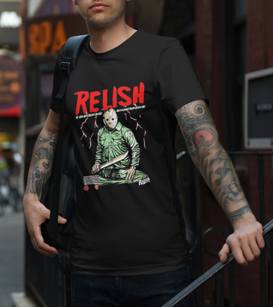 Relish He Says He's From Chicago But Is Actually From Crystal Lake T-Shirt