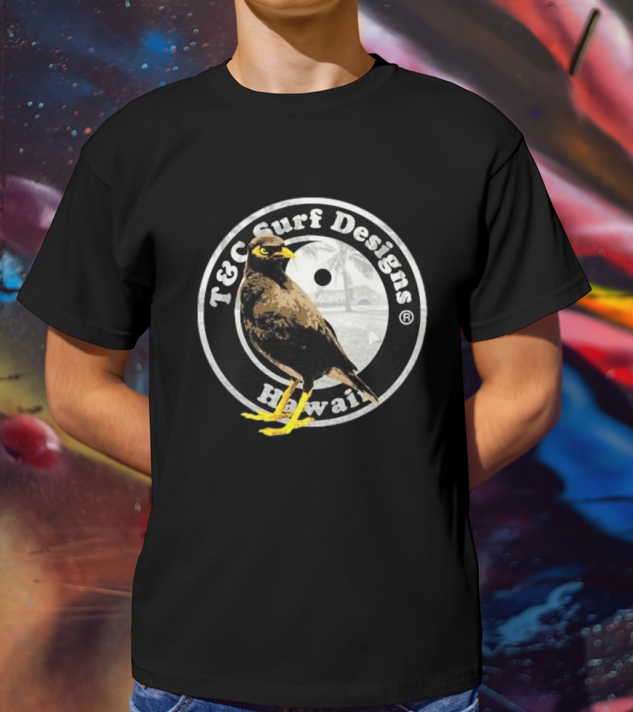 T&C Surf Designs Hawaii Myna Bird Circle T-Shirt