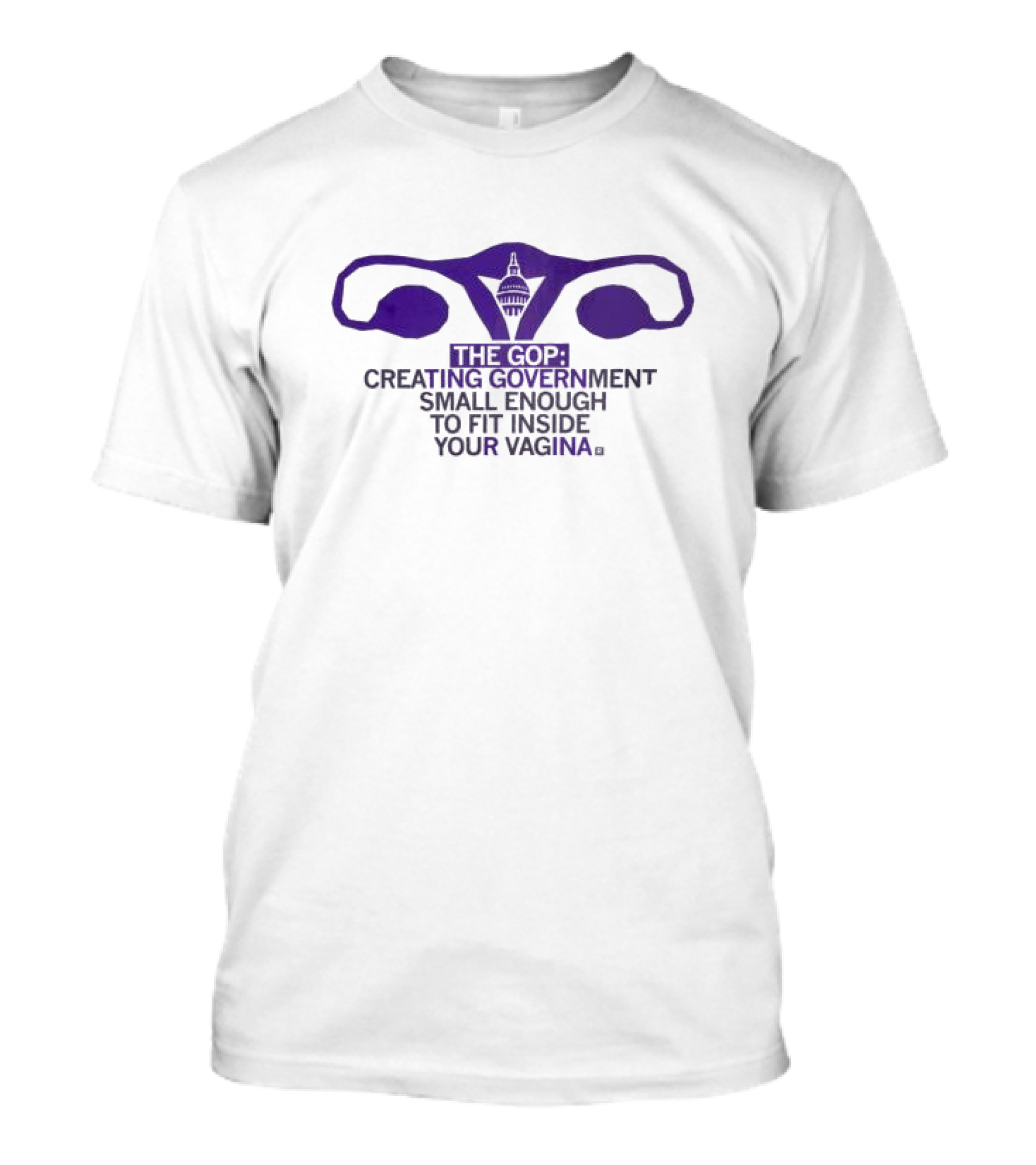 The GOP Creating Government Small Enough To Fit Inside Your Vagina Capitol Building T-Shirt