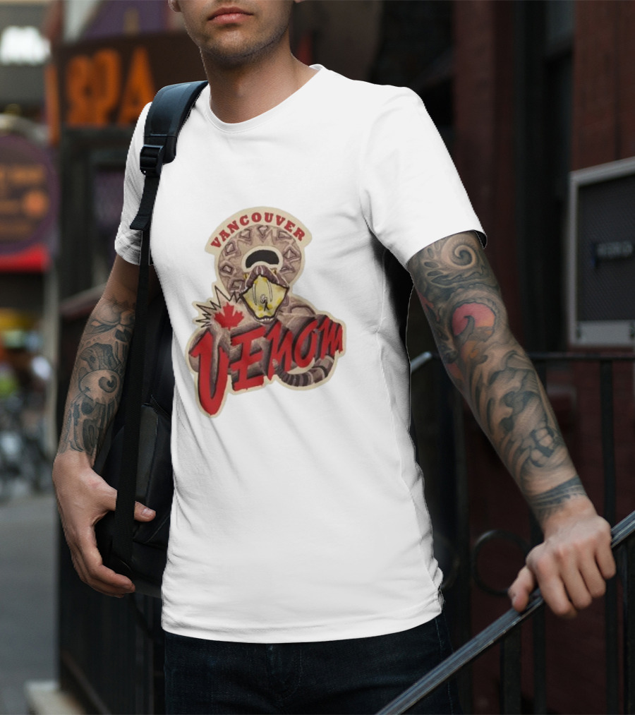 Vancouver Venom Rattlesnake Maple Leaf T-Shirt