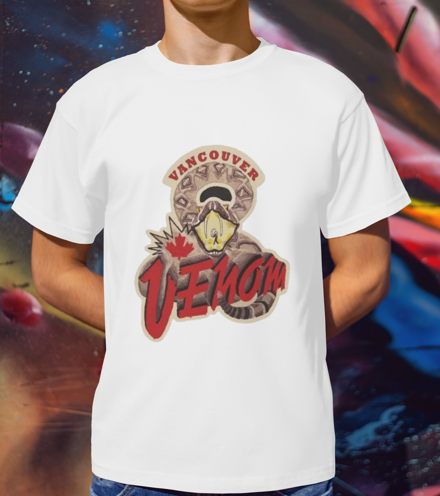 Vancouver Venom Rattlesnake Maple Leaf T-Shirt