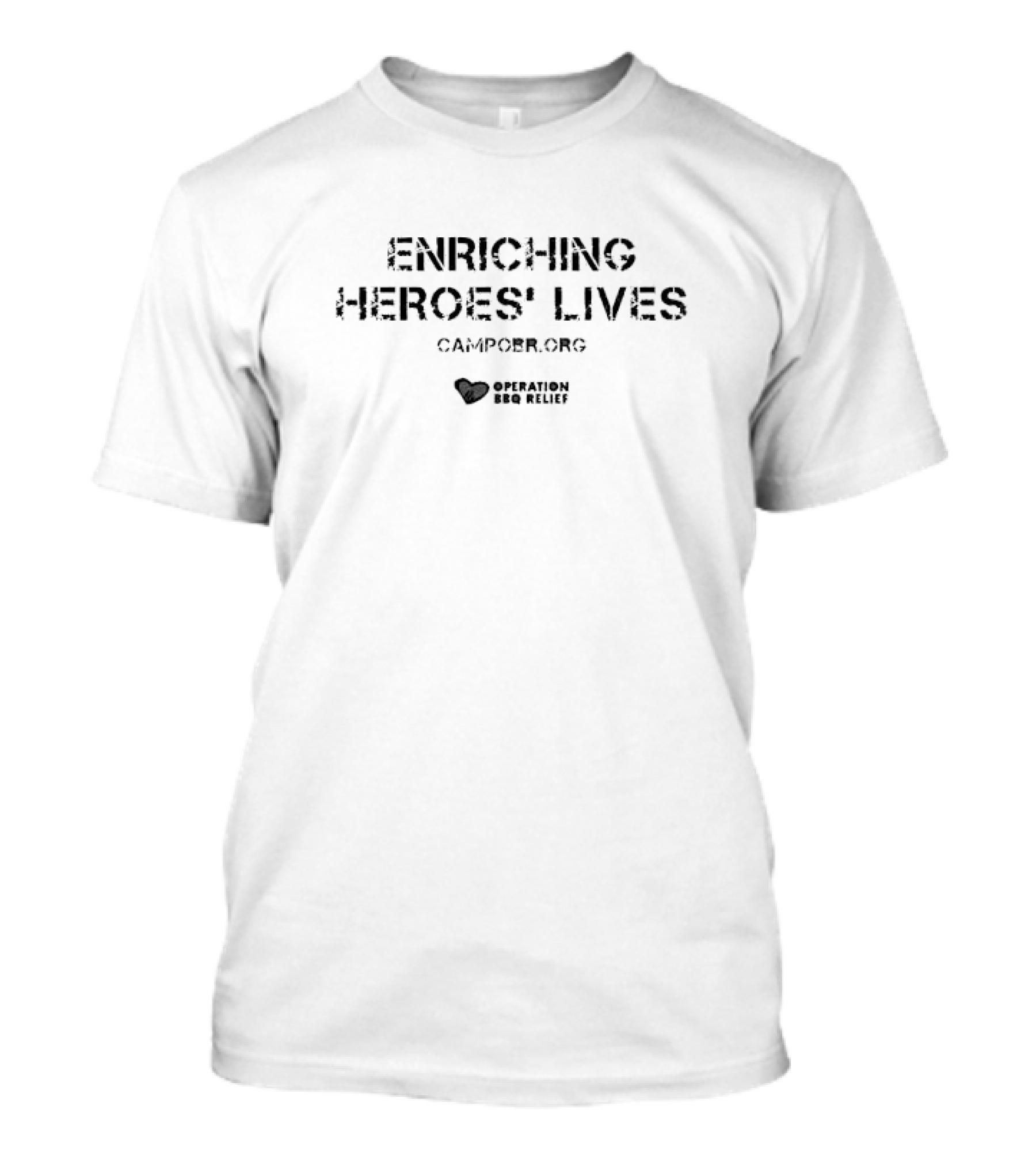 Enriching Heroes' Lives Campobr Org Operation BBQ Relief T-Shirt