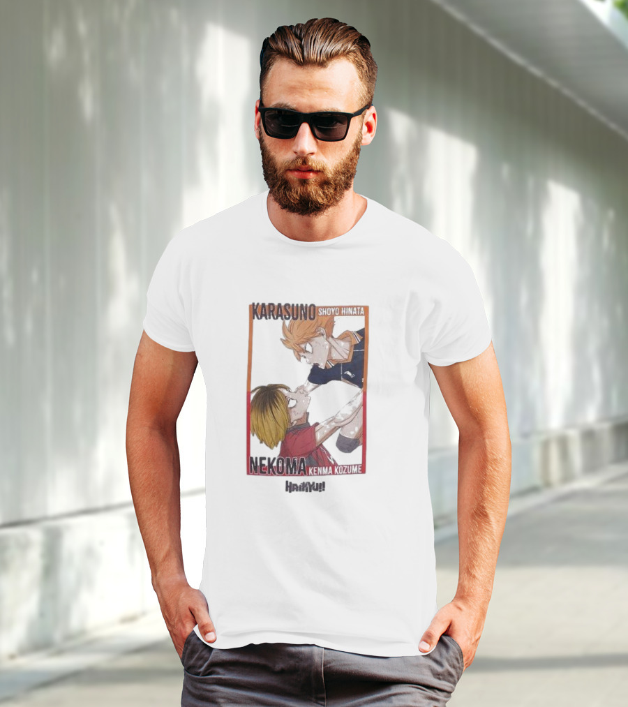 Haikyu Karasuno Shoyo Hinata Nekoma Kenma Kozume Dumpster Battle Duo T-Shirt