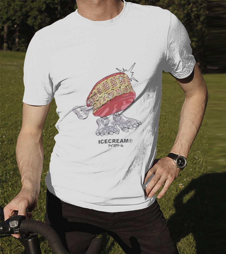 ICECREAM Chatterbox Teeth Walking Figure T-Shirt