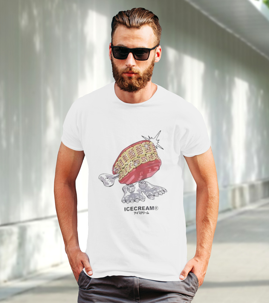 ICECREAM Chatterbox Teeth Walking Figure T-Shirt