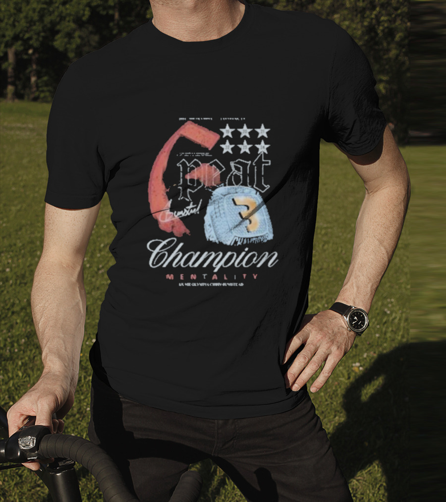 6 Peat Champion Mentality 6x Mr Olympia Chris Bumstead Star Icons T-Shirt