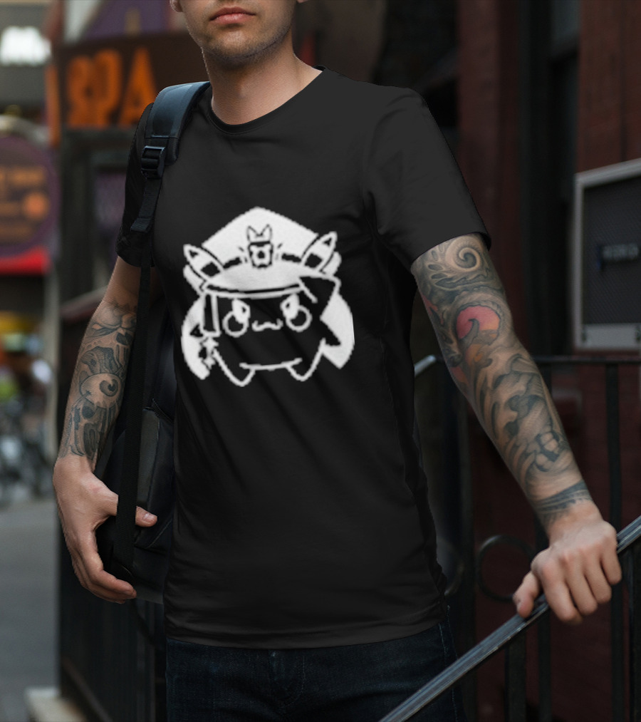 Pikachu Cadet Momo Emblem T-Shirt