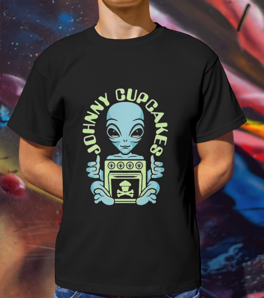 Johnny Cupcakes Alien Oven Skull Glow T-Shirt