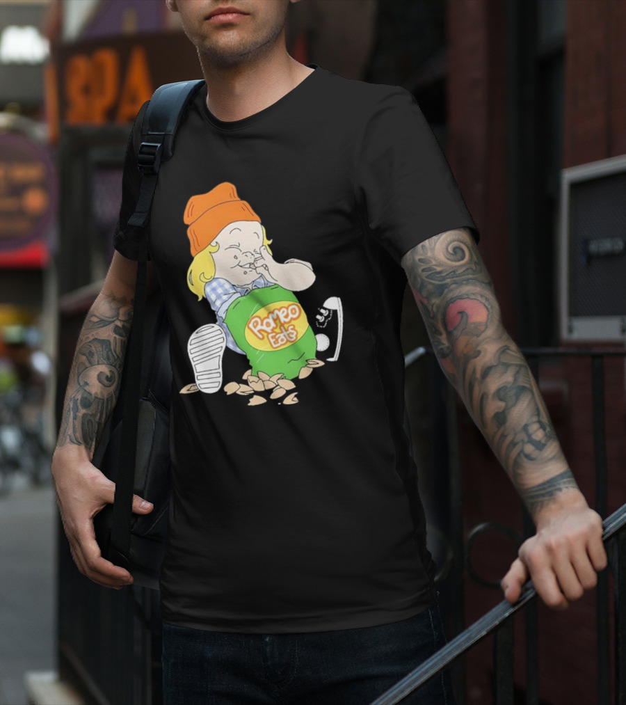 Romeo Eats Almonds Bag Toddler Sneaker Orange Hat T-Shirt