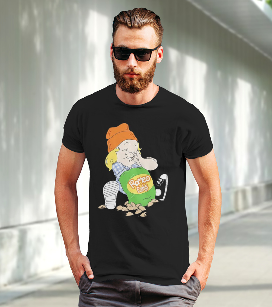 Romeo Eats Almonds Bag Toddler Sneaker Orange Hat T-Shirt
