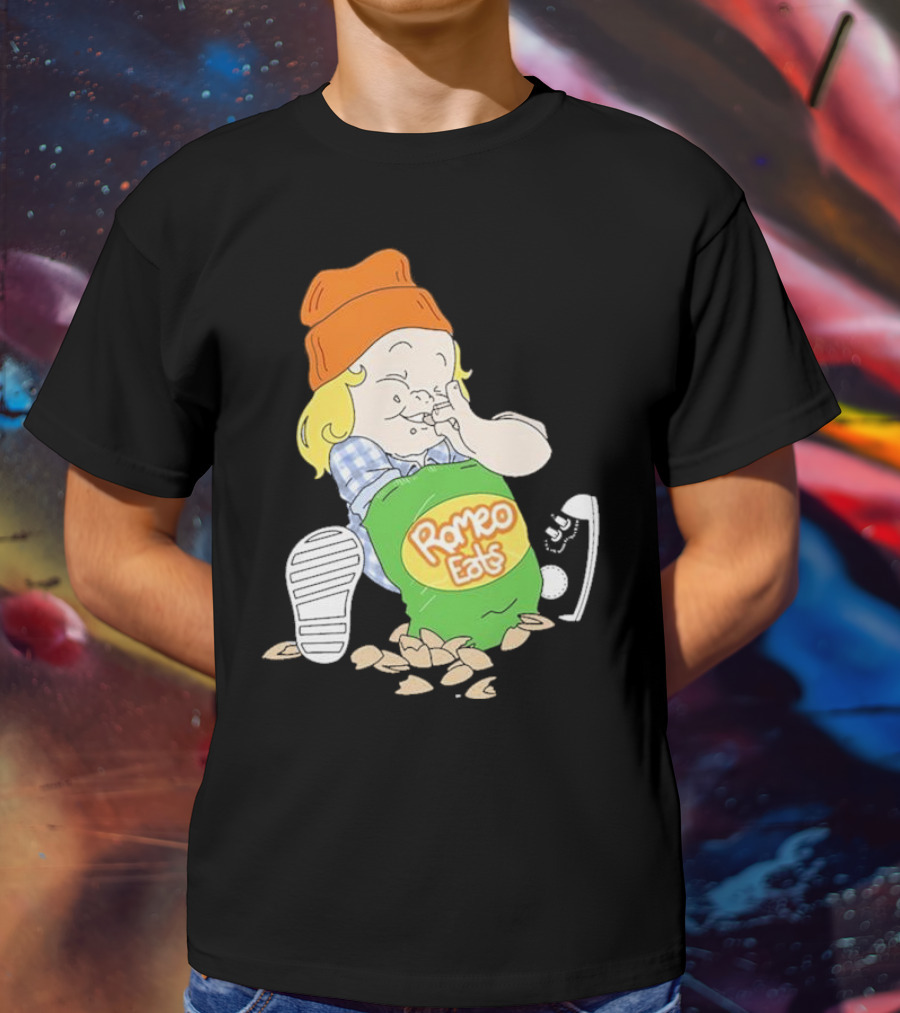 Romeo Eats Almonds Bag Toddler Sneaker Orange Hat T-Shirt