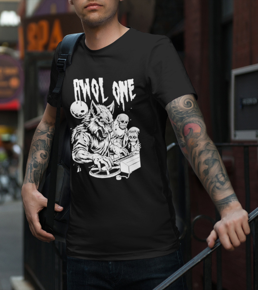 AWOL One Werewolf DJ With Creatures T-Shirt