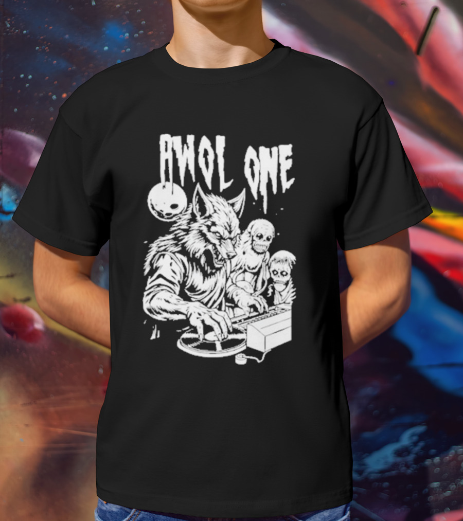AWOL One Werewolf DJ With Creatures T-Shirt