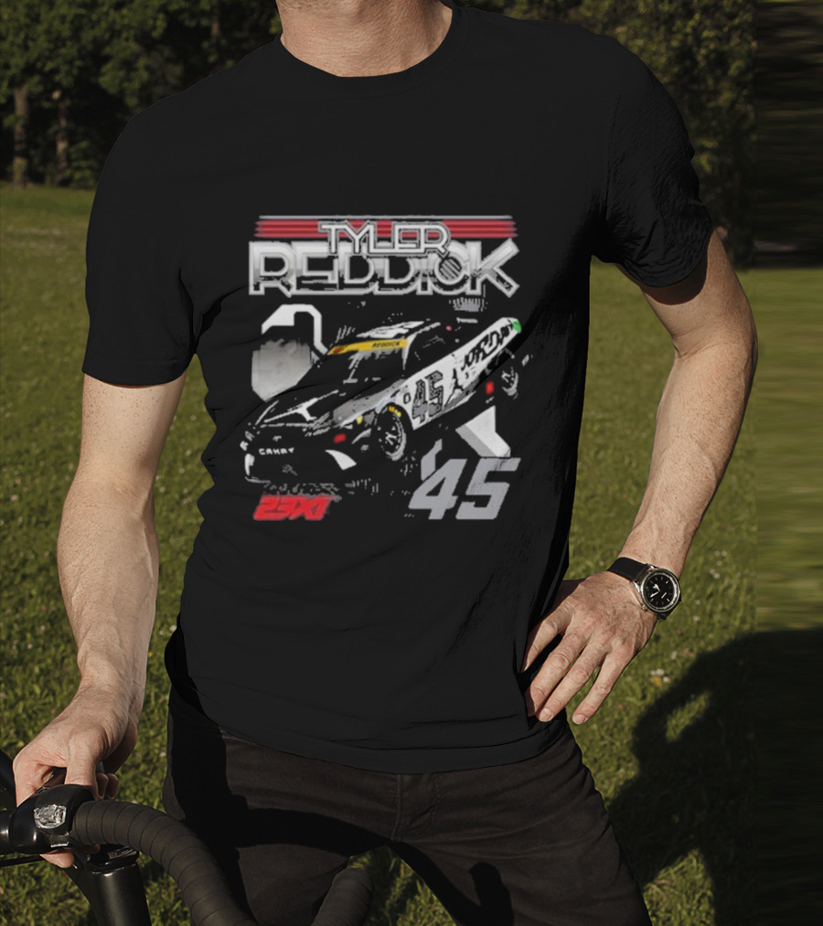 Tyler Reddick 23XI Racing 45 Car Jumpman Jordan Motorsports T-Shirt