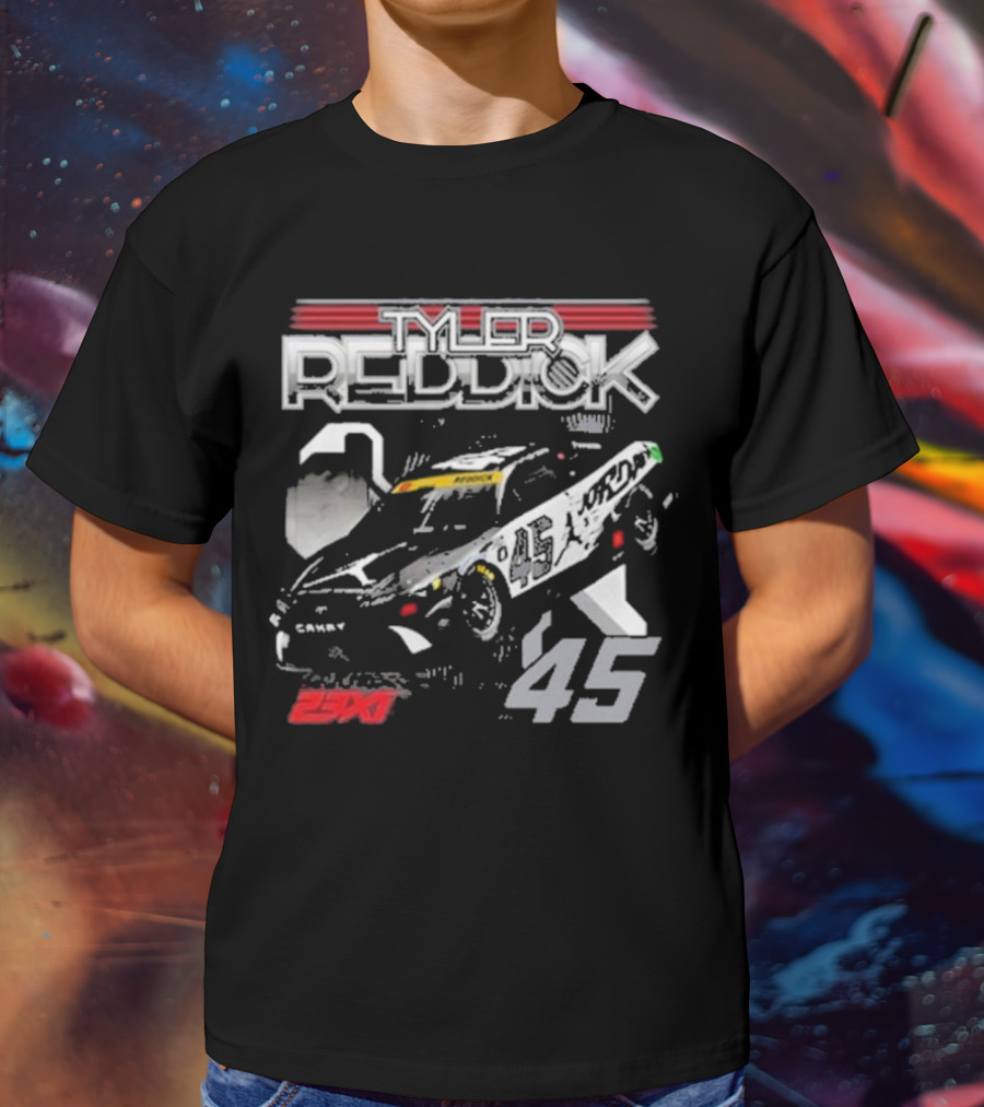 Tyler Reddick 23XI Racing 45 Car Jumpman Jordan Motorsports T-Shirt