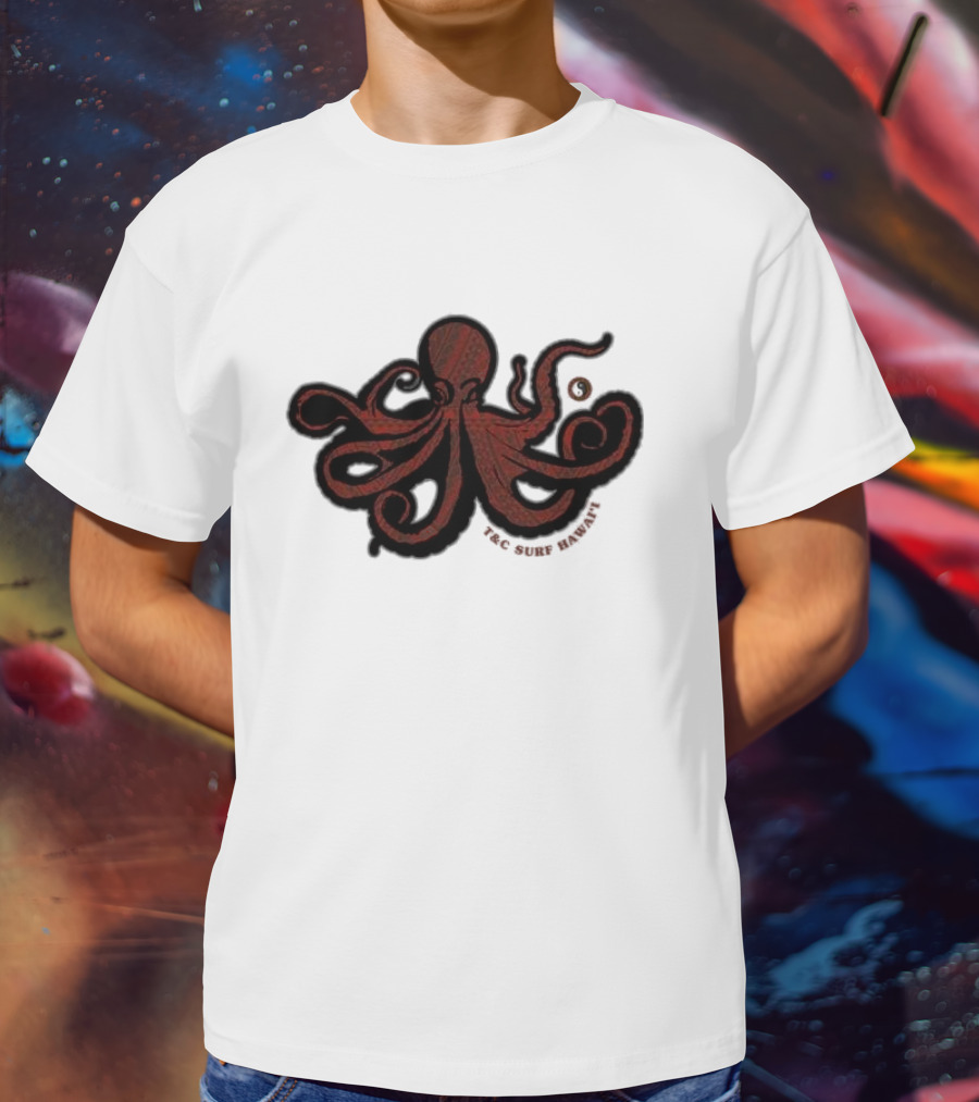 Octopus T&C Surf Hawaii Ocean Adventure T-Shirt
